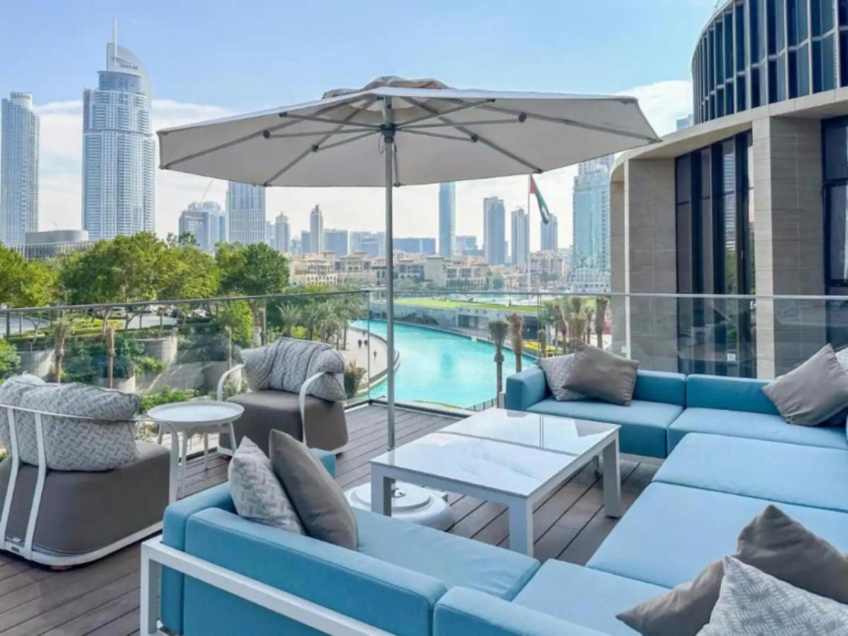 Gorgeous High Floor 3-Bed With Full Burj View Daire Dubai Dış mekan fotoğraf